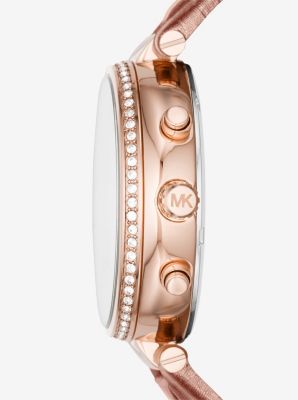Sawyer Rose Gold-Tone and Leather Watch