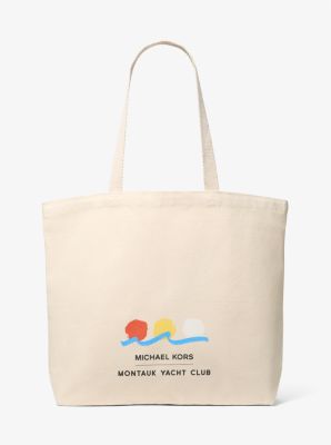 Michael Kors X Montauk Yacht Club Cotton Canvas Tote Bag