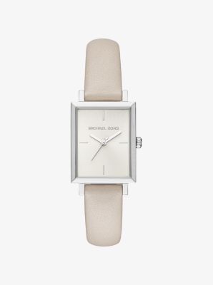 Harway Silver-Tone and Leather Watch