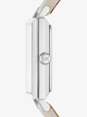 Harway Silver-Tone and Leather Watch