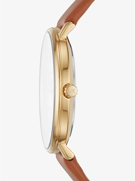 Pyper Gold-Tone Leather Watch image number 1