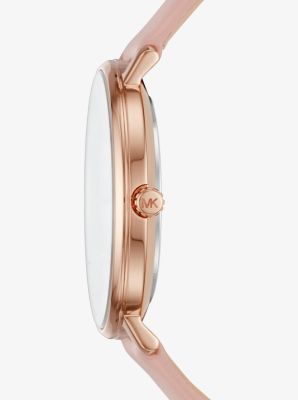 Montre Pyper ton or rose avec bracelet en cuir image number 1