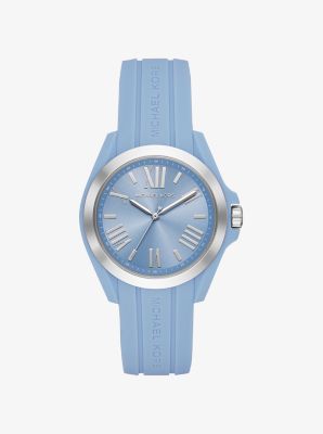 Bradshaw Silver-Tone and Silicone Watch | Michael Kors