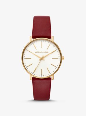 Pyper Gold-Tone and Leather Watch