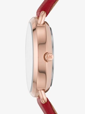 Michael kors rose hot sale gold portia watch