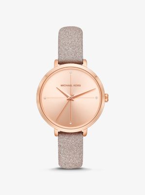 Charley Rose Gold Tone and Glitter Watch Michael Kors Canada