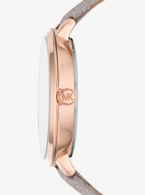 Michael kors women's charley rose gold leather watch mk2794 sale