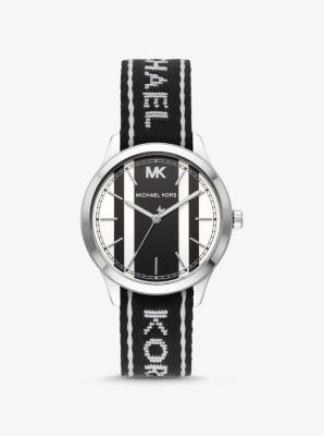 Runway Silver-Tone and Logo Tape Watch