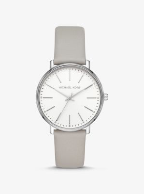 Pyper Silver-tone And Leather Watch 