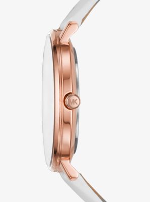 Pyper Rose Gold-Tone and Leather Watch