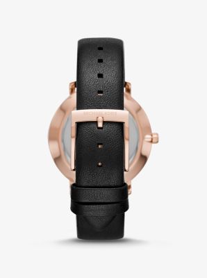 Pyper Rose Gold-Tone and Leather Watch image number 2