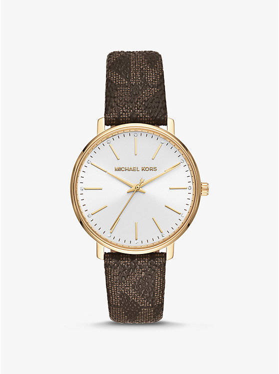 Pyper Logo and Gold-Tone Watch image number 0