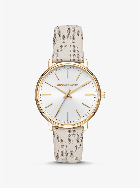 Pyper Logo and Gold-Tone Watch image number 0