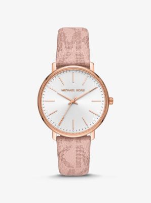 Pyper Logo and Rose Gold-Tone Watch | Michael Kors Canada