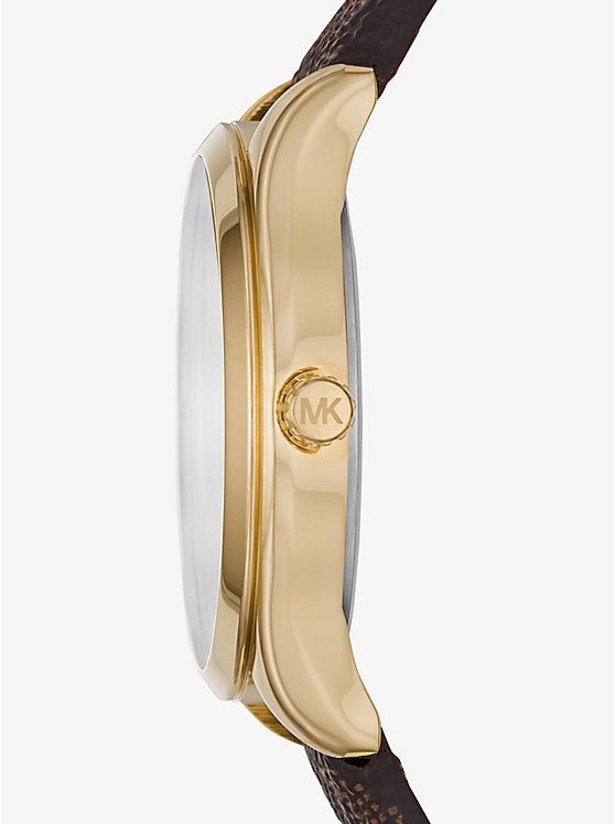 Jaycie Logo and Gold-Tone Watch image number 1