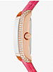 Emery Pavé Rose Gold-Tone and Crocodile Embossed Leather Watch image number 1