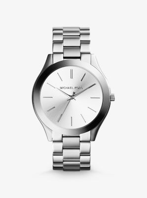 mk silver watch