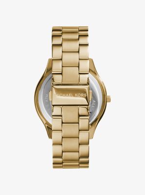 Slim Runway Gold Tone Stainless Steel Watch Michael Kors Canada