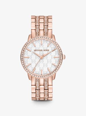 Ladi Nini Logo Rose Gold-Tone Watch