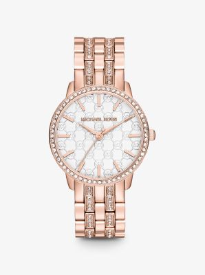 Ladi Nini Logo Rose Gold-Tone Watch