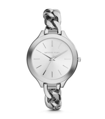 Silver-Tone Chain-Link Watch | Michael Kors