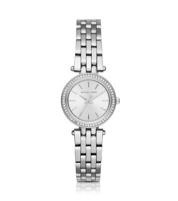 michael kors petite silvertone darci watch