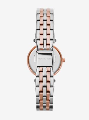 Petite Darci Silver and Rose Gold-Tone Watch | Michael Kors