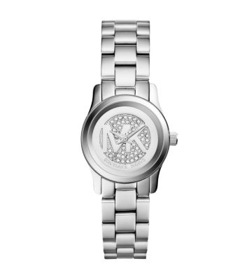 Michael kors petite 2025 runway pavé ceramic watch