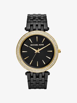 michael kors black darci watch