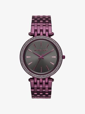purple michael kors watch