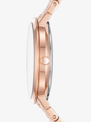 Michael kors rose gold heart sales watch