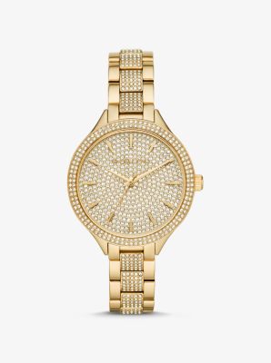 Pavé Gold-Tone Watch image number 0