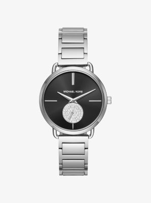 Michael kors shop portia silver watch