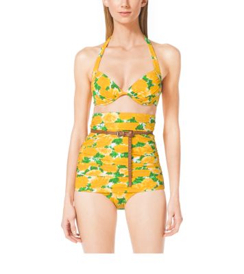 Dahlia-Print Bikini