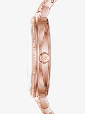 Michael kors cinthia 2025 rose gold watch