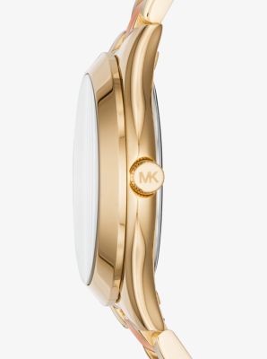 Mini Slim Runway Pav Two Tone Watch Michael Kors