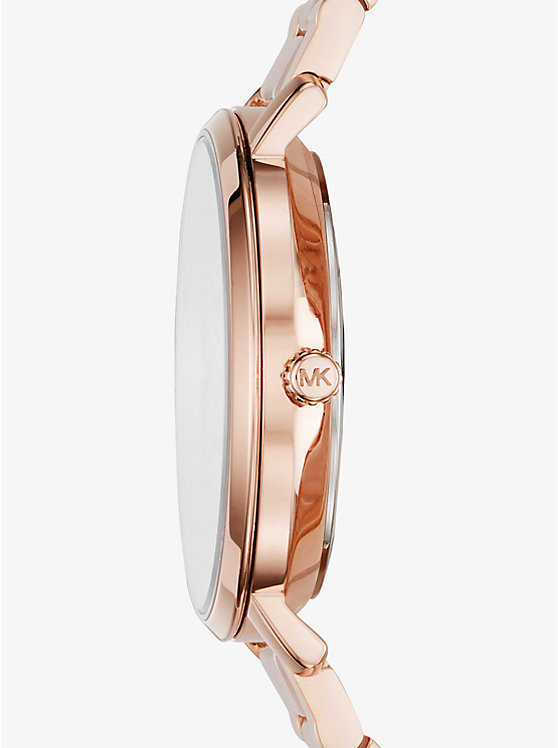 Jaryn Rose Gold-Tone and Acetate Watch image number 1