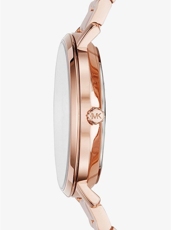 Jaryn Rose Gold-Tone and Acetate Watch