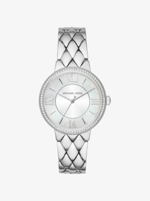 Courtney Pavé Silver-Tone Watch