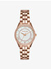 Mini Lauryn Pavé Rose Gold-Tone Watch image number 0