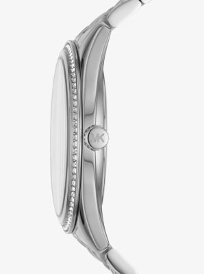 Lauryn Pav&eacute; Silver-Tone Watch