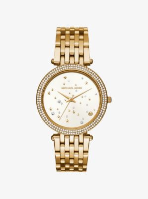 Darci Celestial Pavé Gold-Tone Watch 