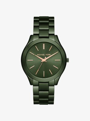 Slim Runway Olive-Tone Watch | Michael Kors