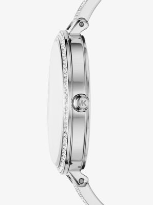 jaryn pave silver tone watch