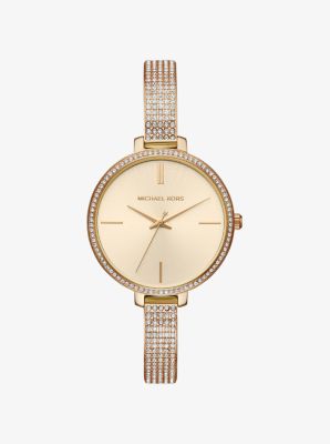 Jaryn pave gold tone sale watch