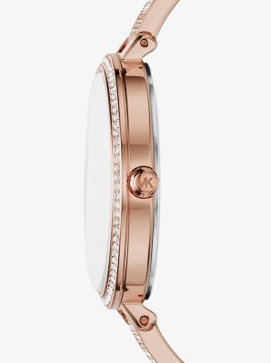 Montre Jaryn ton or rose à pierres pavées image number 1