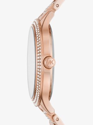 Mini Pyper Pavé Rose Gold-tone Watch