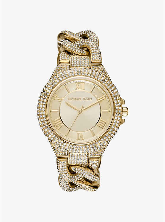 Camille Pavé Gold-Tone Watch