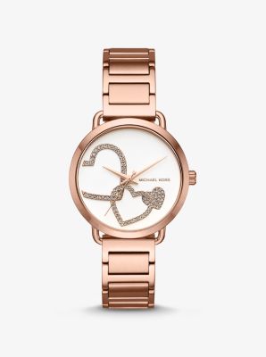 Michael kors watch store with heart