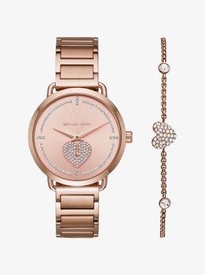 Mk portia outlet rose gold